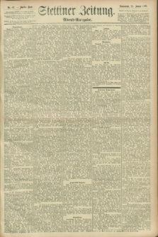 Stettiner Zeitung. 1896, Nr. 42 (25 Januar) - Abend-Ausgabe