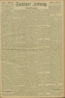 Stettiner Zeitung. 1896, Nr. 274 (13 Juni) - Abend-Ausgabe