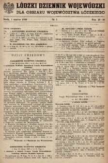 Łódzki Dziennik Wojewódzki. 1950, nr 5