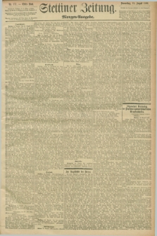 Stettiner Zeitung. 1896, Nr. 377 (13 August) - Morgen-Ausgabe
