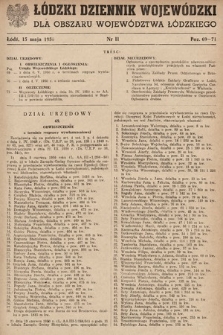 Łódzki Dziennik Wojewódzki. 1950, nr 11