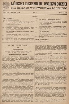 Łódzki Dziennik Wojewódzki. 1950, nr 13