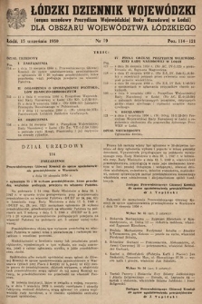 Łódzki Dziennik Wojewódzki. 1950, nr 19