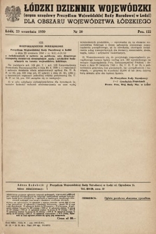 Łódzki Dziennik Wojewódzki. 1950, nr 20