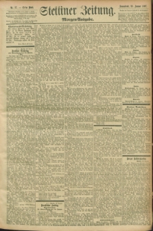 Stettiner Zeitung. 1897, Nr. 37 (23 Januar) - Morgen-Ausgabe