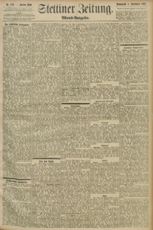 Stettiner Zeitung. 1897, Nr. 414 (4 September) - Abend-Ausgabe