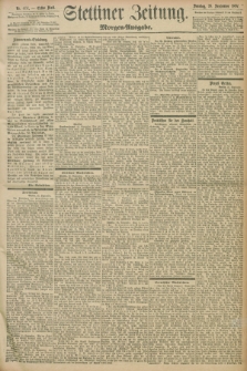 Stettiner Zeitung. 1897, Nr. 451 (26 September) - Morgen-Ausgabe