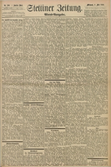 Stettiner Zeitung. 1898, Nr. 206 (4 Mai) - Abend-Ausgabe