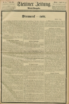 Stettiner Zeitung. 1898, Nr. 354 (1 August) - Abend-Ausgabe