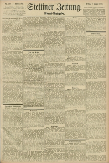 Stettiner Zeitung. 1898, Nr. 368 (9 August) - Abend-Ausgabe