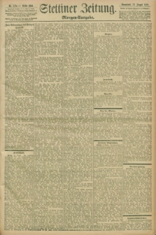 Stettiner Zeitung. 1898, Nr. 375 (13 August) - Morgen-Ausgabe