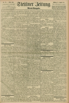 Stettiner Zeitung. 1898, Nr. 378 (15 August) - Abend-Ausgabe