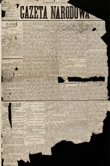 Gazeta Narodowa. 1879, nr 1