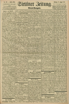 Stettiner Zeitung. 1898, Nr. 392 (23 August) - Abend-Ausgabe