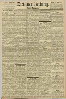 Stettiner Zeitung. 1898, Nr. 404 (30 August) - Abend-Ausgabe