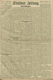 Stettiner Zeitung. 1898, Nr. 420 (8 September) - Abend-Ausgabe