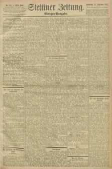 Stettiner Zeitung. 1898, Nr. 431 (15 September) - Morgen-Ausgabe
