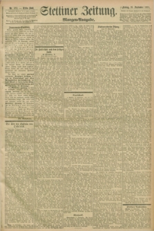 Stettiner Zeitung. 1898, Nr. 433 (16 September) - Morgen-Ausgabe
