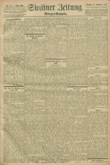 Stettiner Zeitung. 1898, Nr. 437 (18 September) - Morgen-Ausgabe
