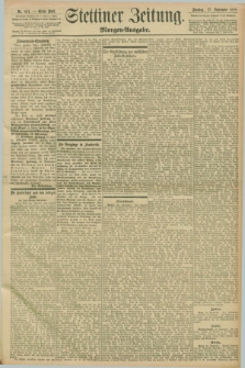 Stettiner Zeitung. 1898, Nr. 451 (27 September) - Morgen-Ausgabe