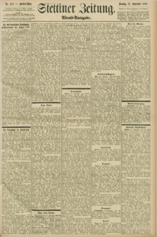 Stettiner Zeitung. 1898, Nr. 452 (27 September) - Abend-Ausgabe