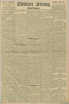 Stettiner Zeitung. 1898, Nr. 460 (1 Oktober) - Abend-Ausgabe