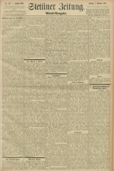 Stettiner Zeitung. 1898, Nr. 470 (7 Oktober) - Abend-Ausgabe