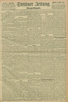 Stettiner Zeitung. 1898, Nr. 477 (12 Oktober) - Morgen-Ausgabe