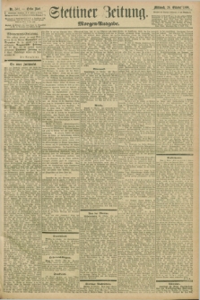 Stettiner Zeitung. 1898, Nr. 501 (26 Oktober) - Morgen-Ausgabe