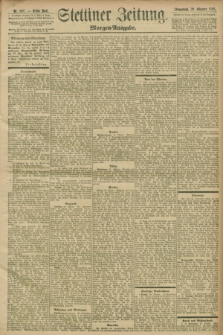 Stettiner Zeitung. 1898, Nr. 507 (29 Oktober) - Morgen-Ausgabe