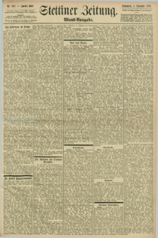 Stettiner Zeitung. 1898, Nr. 520 (5 November) - Abend-Ausgabe