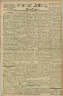 Stettiner Zeitung. 1898, Nr. 531 (12 November) - Morgen-Ausgabe