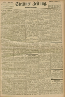 Stettiner Zeitung. 1899, Nr. 24 (14 Januar) - Abend-Ausgabe