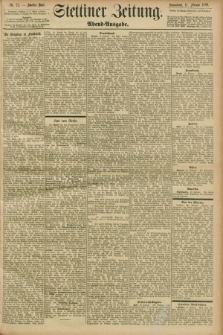 Stettiner Zeitung. 1899, Nr. 72 (11 Februar) - Abend-Ausgabe
