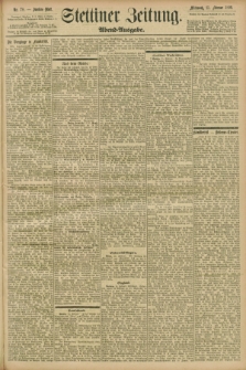 Stettiner Zeitung. 1899, Nr. 78 (15 Februar) - Abend-Ausgabe