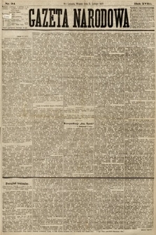 Gazeta Narodowa. 1879, nr 34