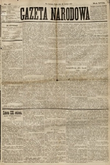 Gazeta Narodowa. 1879, nr 47