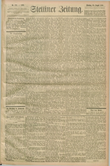 Stettiner Zeitung. 1899, Nr. 272 (22 August)