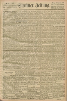 Stettiner Zeitung. 1899, Nr. 289 (10 September)