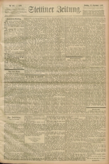 Stettiner Zeitung. 1899, Nr. 295 (17 September)