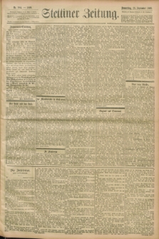 Stettiner Zeitung. 1899, Nr. 304 (28 September)