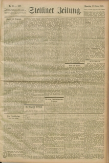 Stettiner Zeitung. 1899, Nr. 316 (12. Oktober)
