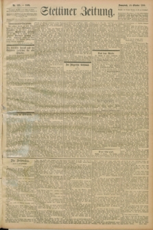 Stettiner Zeitung. 1899, Nr. 330 (28 Oktober)