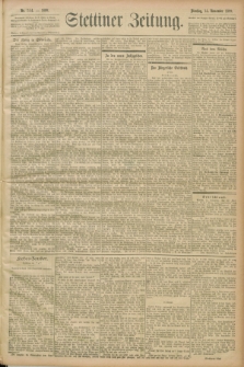 Stettiner Zeitung. 1899, Nr. 344 (14 November)