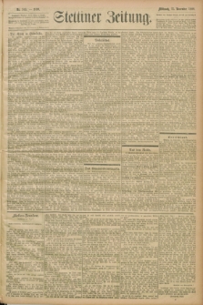 Stettiner Zeitung. 1899, Nr. 345 (15 November)