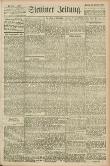 Stettiner Zeitung. 1899, Nr. 354 (26 November)