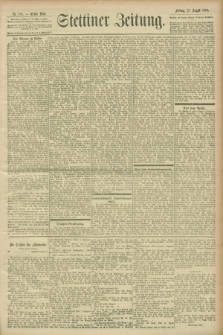 Stettiner Zeitung. 1900, Nr. 191 (17 August)