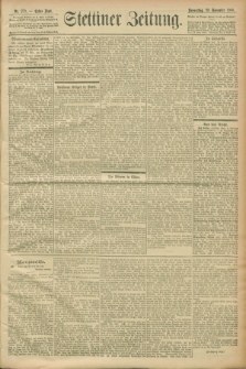 Stettiner Zeitung. 1900, Nr. 279 (29 November)