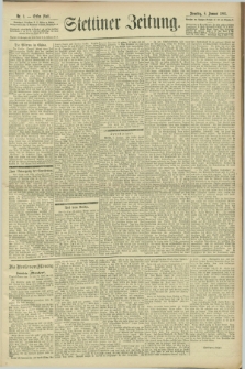 Stettiner Zeitung. 1901, Nr. 5 (6 Januar)