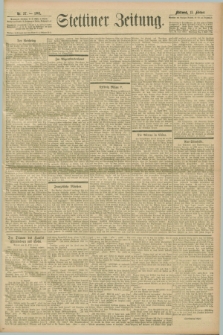 Stettiner Zeitung. 1901, Nr. 37 (13 Februar)